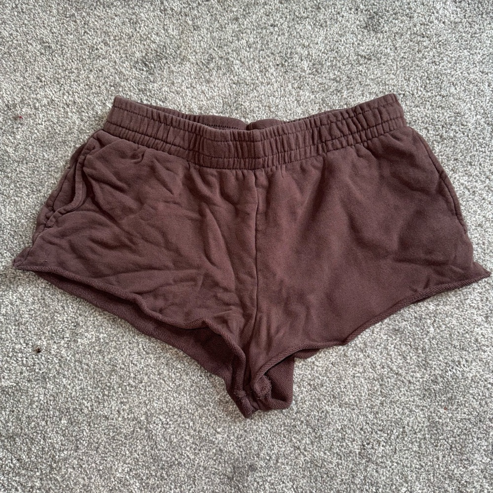 Garage Chocolate Brown Lounge Shorts